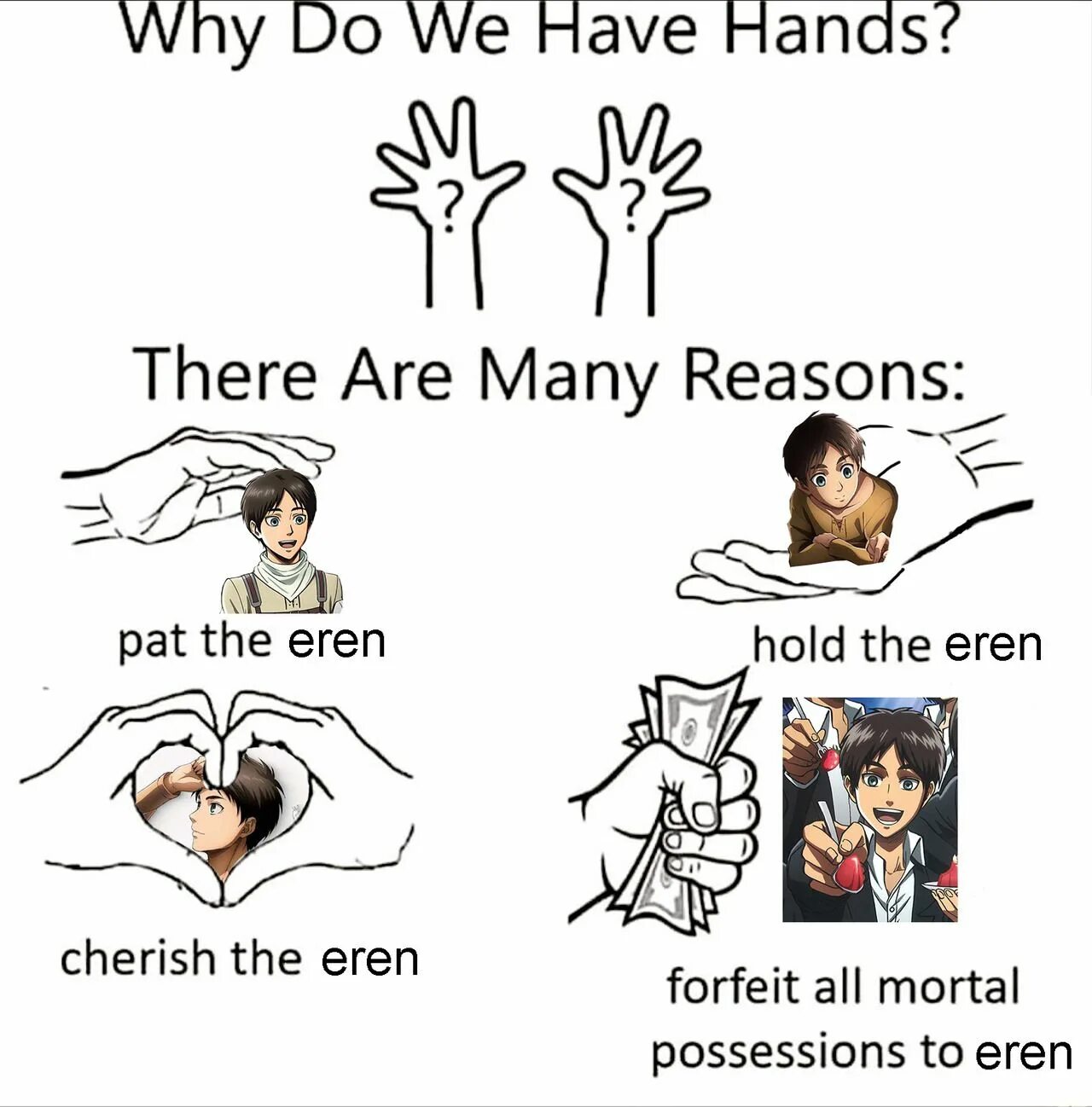 Have them to hand. Why do we have hands. Why do we have hands meme. Мем why do we have a hands. Why do we have hands пустой.
