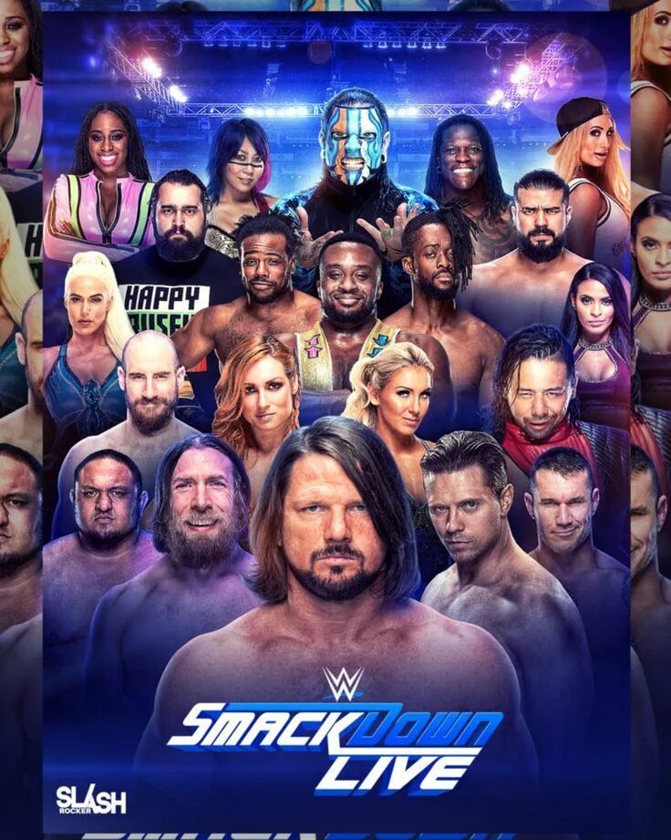 Smack down. WWE SMACKDOWN. WWE SMACKDOWN 2019. Картинка SMACKDOWN. Плакат WWE.