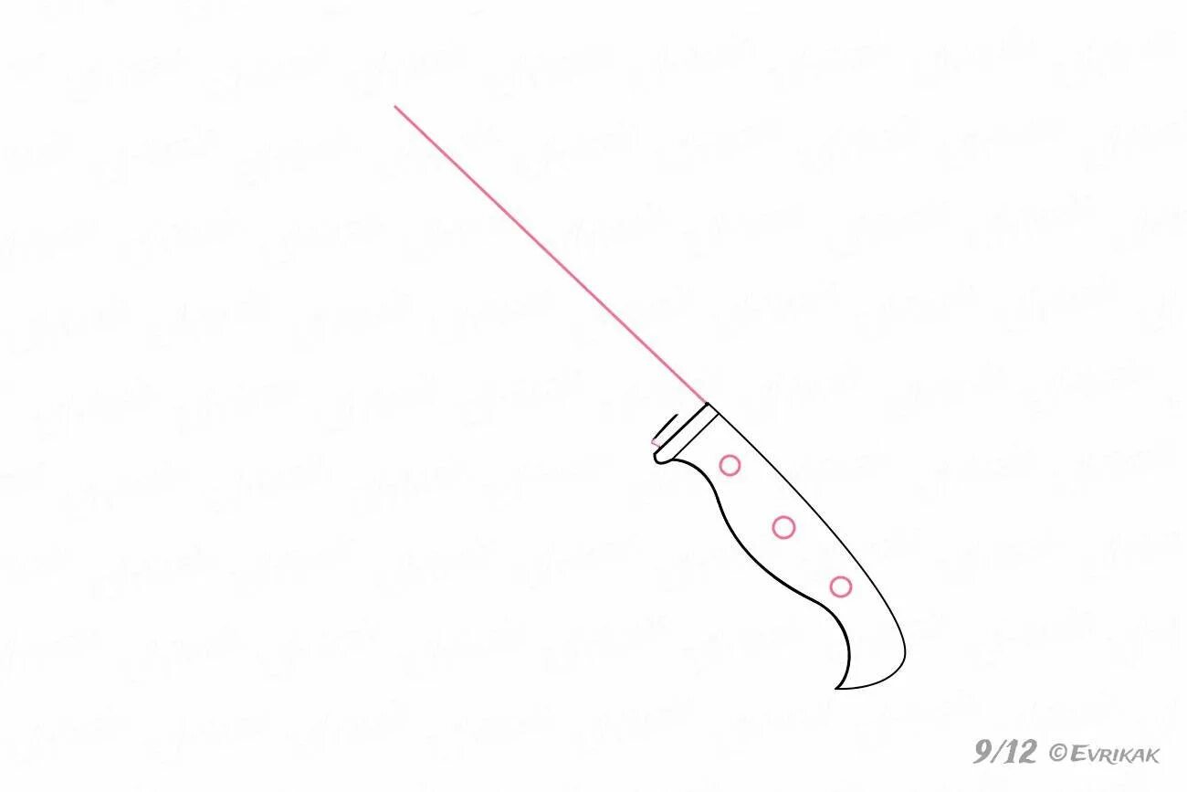 Как нарисовать нож из standoff. Поэтапное рисование ножа. пошагово нарисовать нож. раскраска складной нож. поэтапное рисование лезвия.