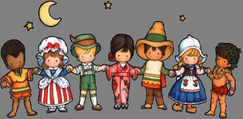 хоровод разных национальностей в одежде. единство народов. дети разных национальностей. хоровод людей разных национальностей. хоровод дружбы.