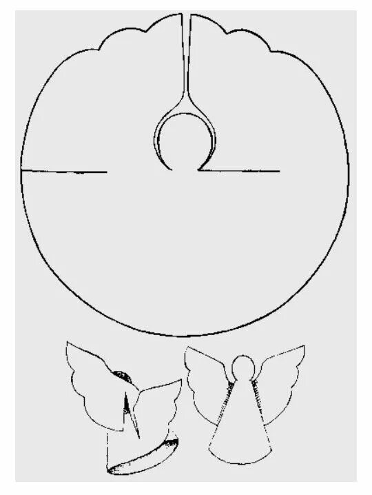 Шаблон ангела из бумаги распечатать printable paper angel pattern Yahoo Image Search Results Рождественский ангел,
