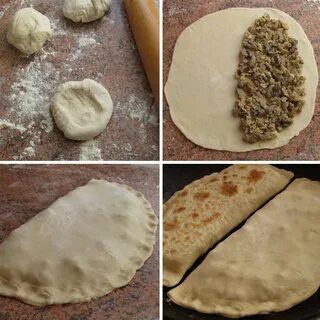 Пельменное тесто на сковороде