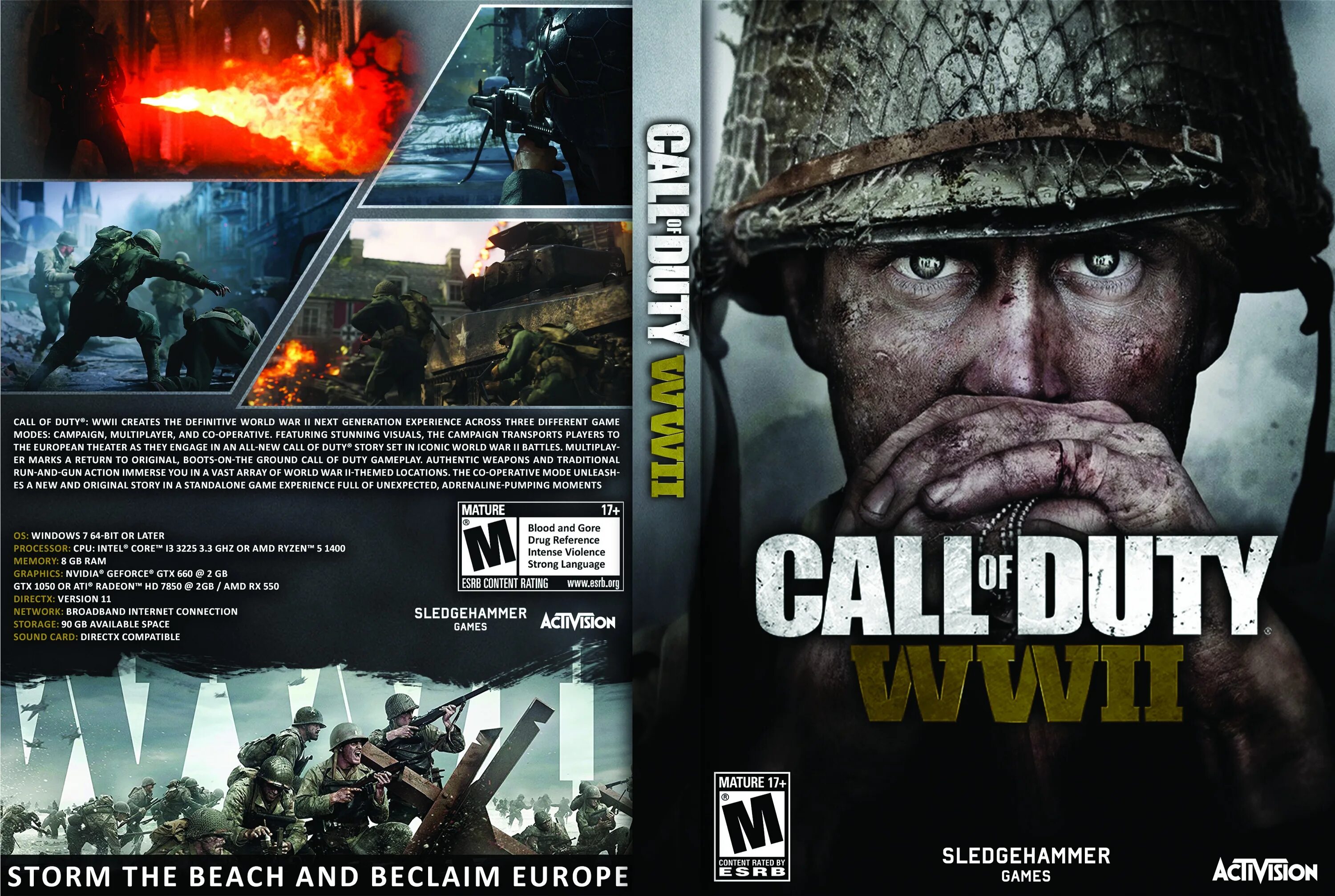 Миссии call of duty ww2. Call of Duty ww2 диск. Call of Duty WWII диск.