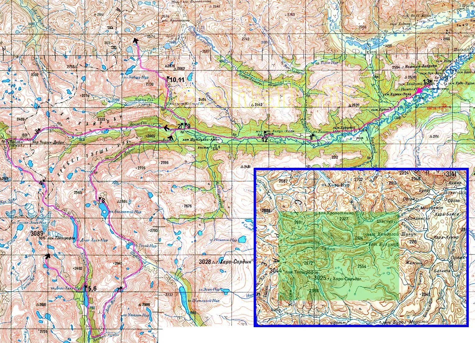 маршрут саяны