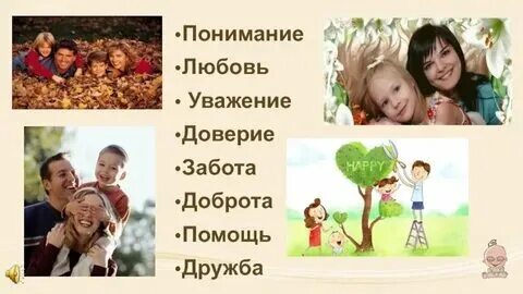 Забота в семье урок