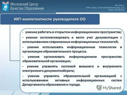 Программа руководителя образовательной организации