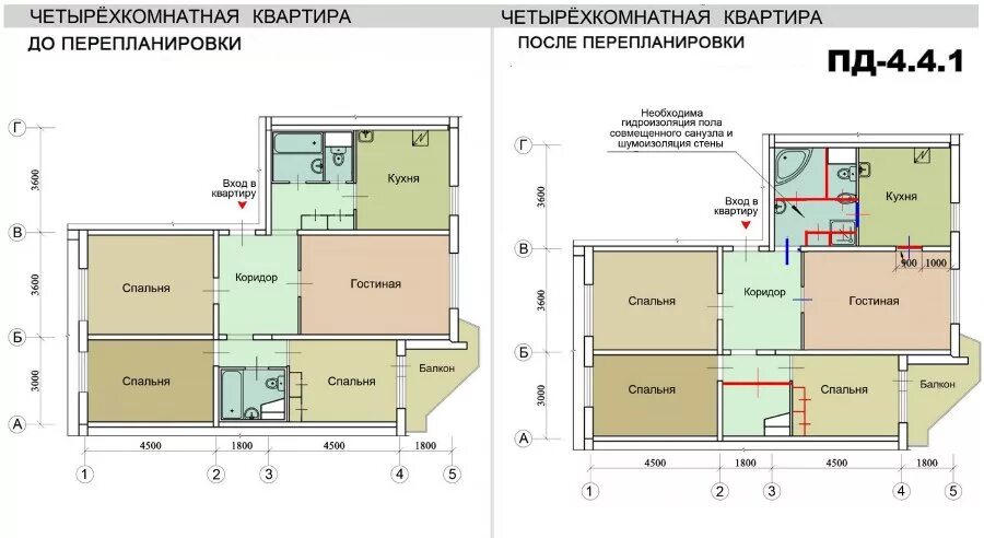 Планировка трехкомнатной квартиры пд4. Перепланировка трёхкомнатная пд4. Перепланировка 4 комнатной квартиры. План четырехкомнатной квартиры.