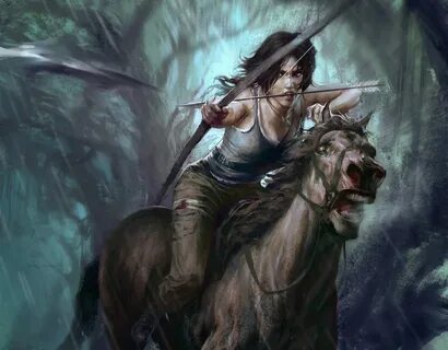 Lara with horse x ray