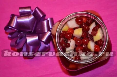 Варенье из яблок и клюквы