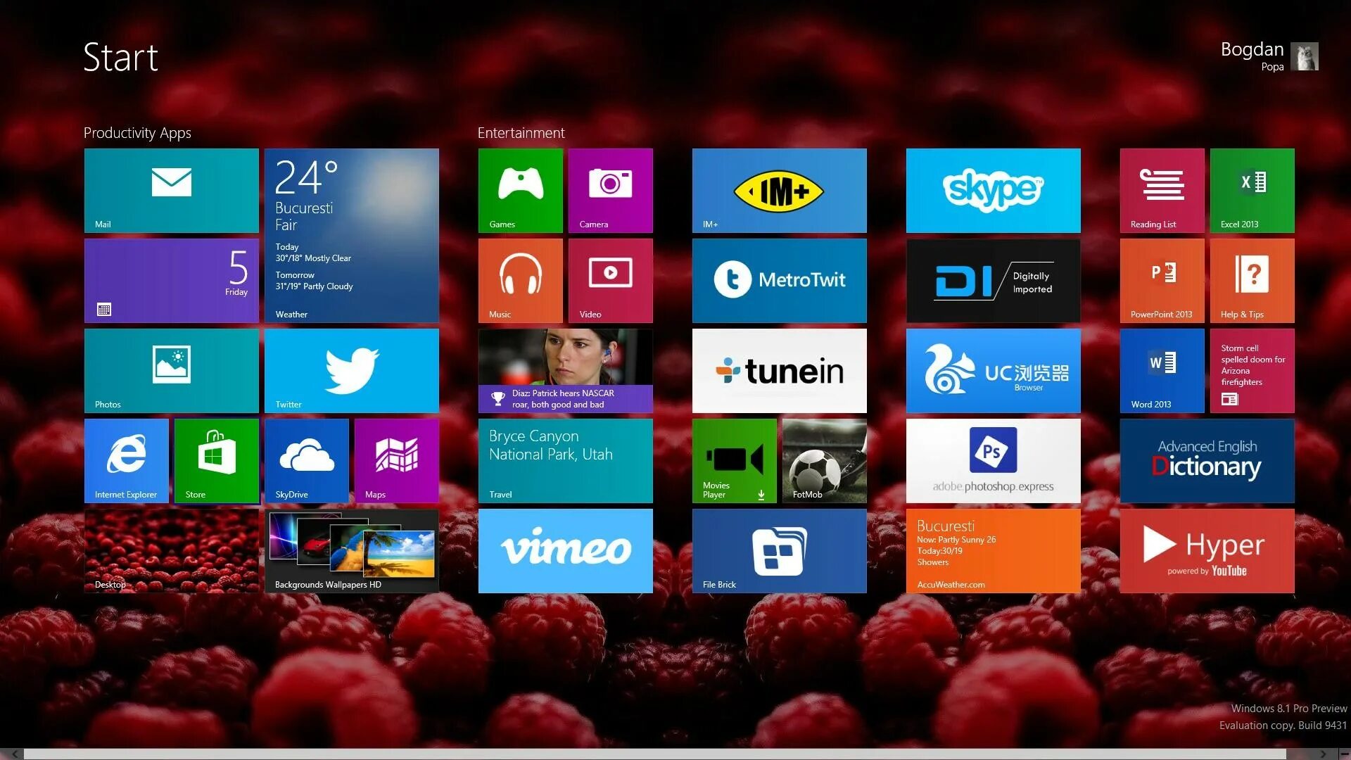Windows 8.1 start. Windows 8. windows 8.1. стартовый экран.