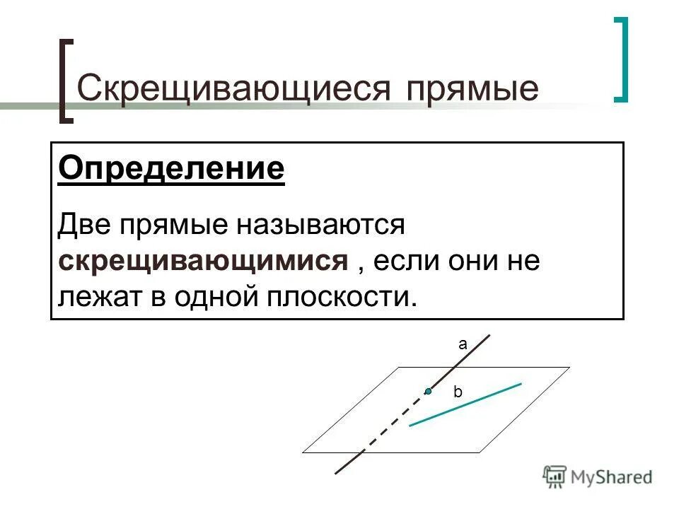 Как показать скрещивающиеся прямые. Две прямые называются скрещивающимися. скрещивающиеся прямые. две прямые называются скрещивающимися если. скрещтвающия прямая.