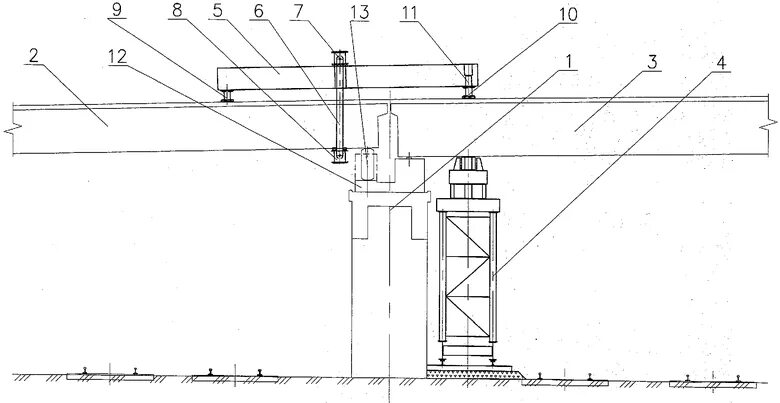 Подферменная опора моста. Ригель мостика РЦ-160-17,605(12,605). Ригель опоры моста. Ригель подферменник.