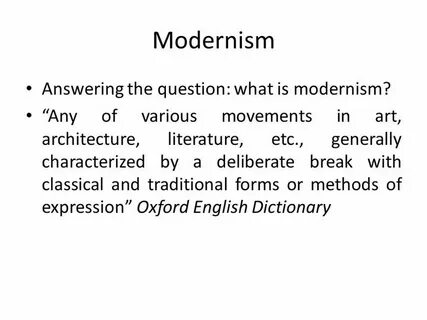 Modern english literature