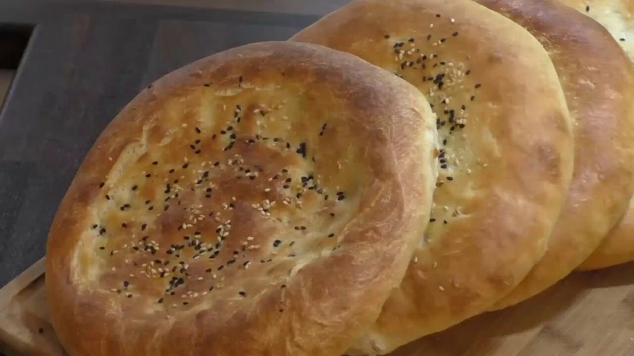 Узбекские лепёшки в духовке. - YouTube