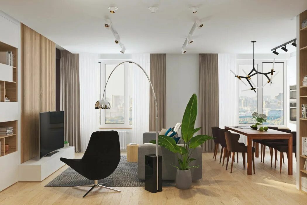White Breath: A Beautiful White Apartment in Dnipro White apartment, Chic living