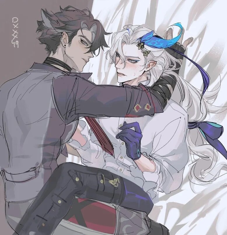 Neuvillette x. #wriothesley wriothesley геншин. neuvillette genshin art. wriothesley x neuvillette. neuvillette фем.