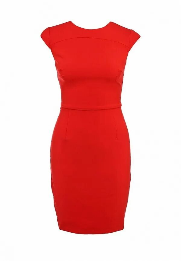 ламода красное платье