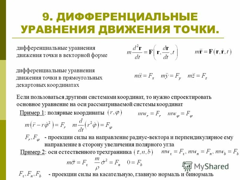 Динамическое уравнение пружинного маятника. Уравнение затухающих колебаний. Уравнение гармонических колебаний пружинного маятника. Дифференциальное уравнение свободных колебаний пружинного маятника. Пружинный маятник дифференциальное уравнение собственных колебаний.