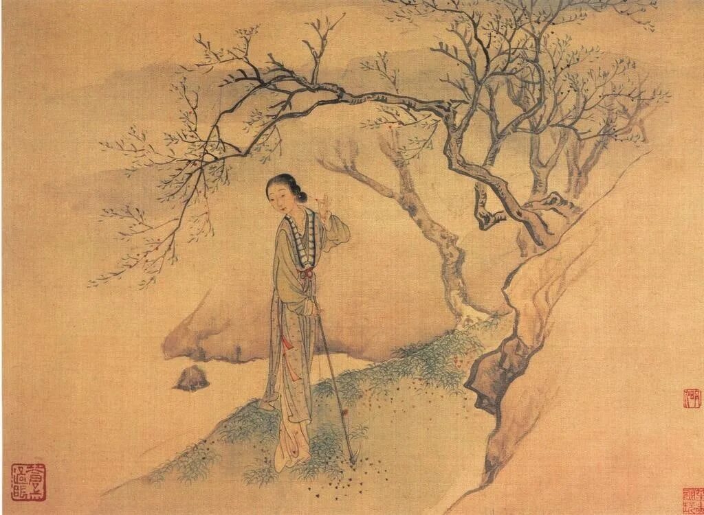 Бог лей чжан цзи. Картина Хань Хуан сад ученых. Китайская живопись эпохи Тан. Жэнь у Хуа китайская живопись. Сюй Вэй картины.