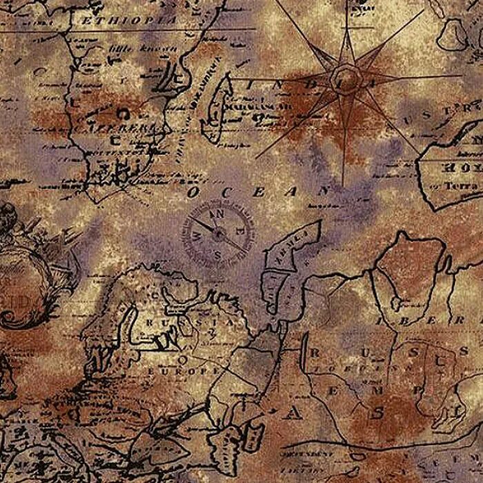 Fabric pattern. Упаковочная бумага пираты. Текстильные открытки. Ткань с географическими картами. Ткань map.