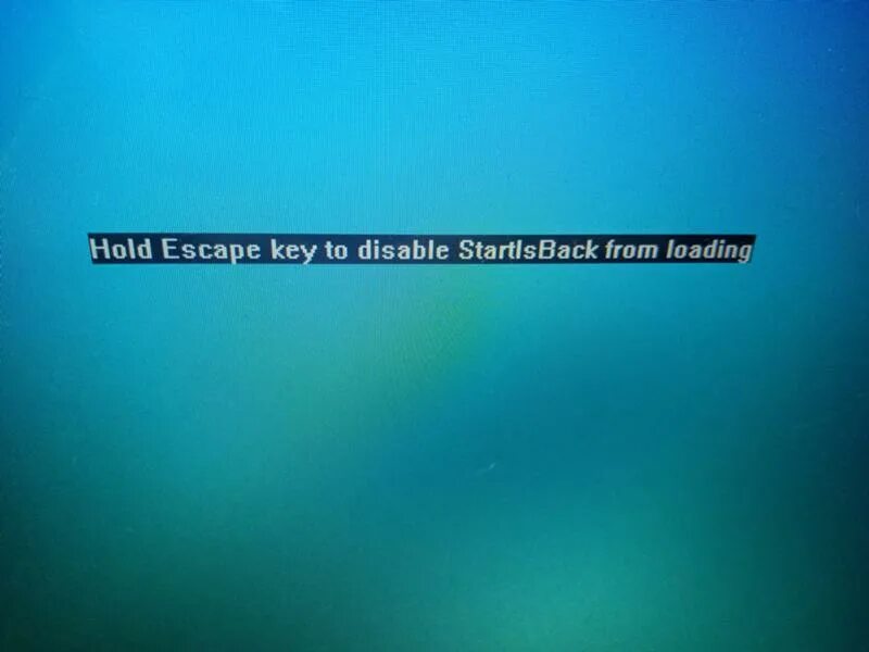 Startisback from loading. Windows 10 hold Escape Key to disable STARTLSBACK from loading. STARTISBACK hold Escape. Hold Escape Key to prevent STARTISBACK from loading. Hold Escape Key to prevent STARTISBACK from loading что делать мигает экран.