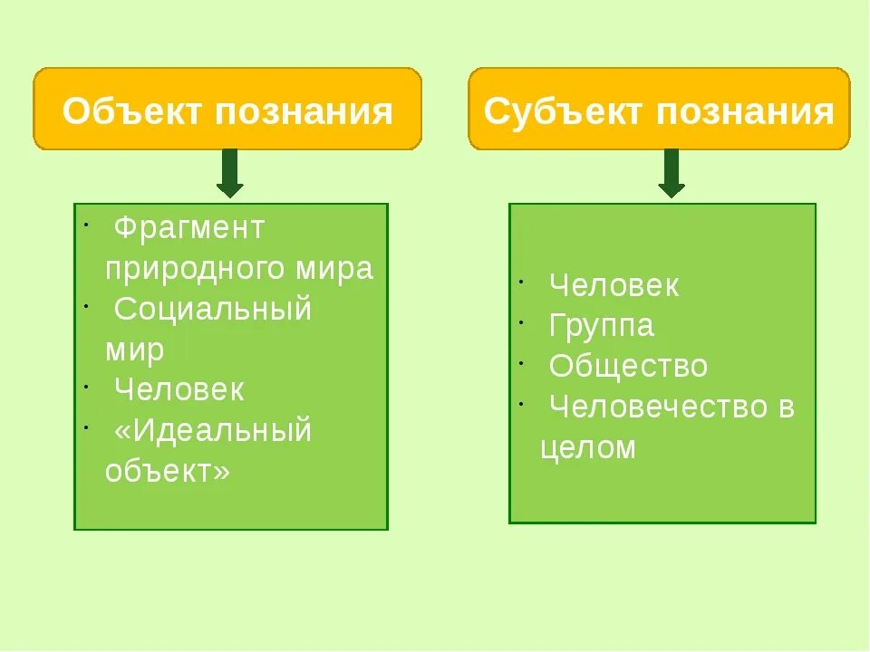 Субъект и объект познания. Субъект познания примеры. Объект познания примеры. Процесс познания субъект и объект. Познание сложный процесс