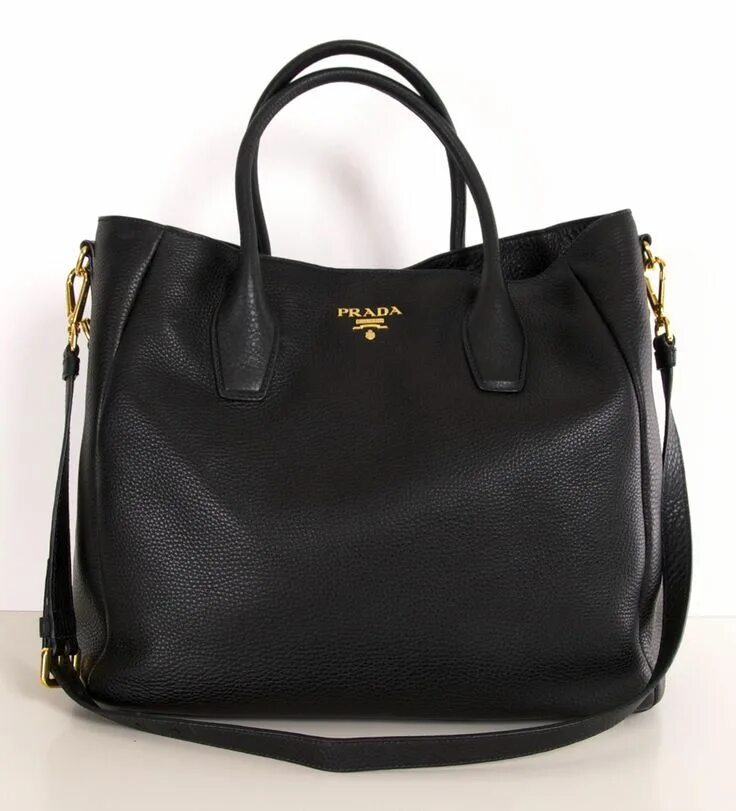Женская сумка-тоут Prada черная LM-8516 Lazurka Mall