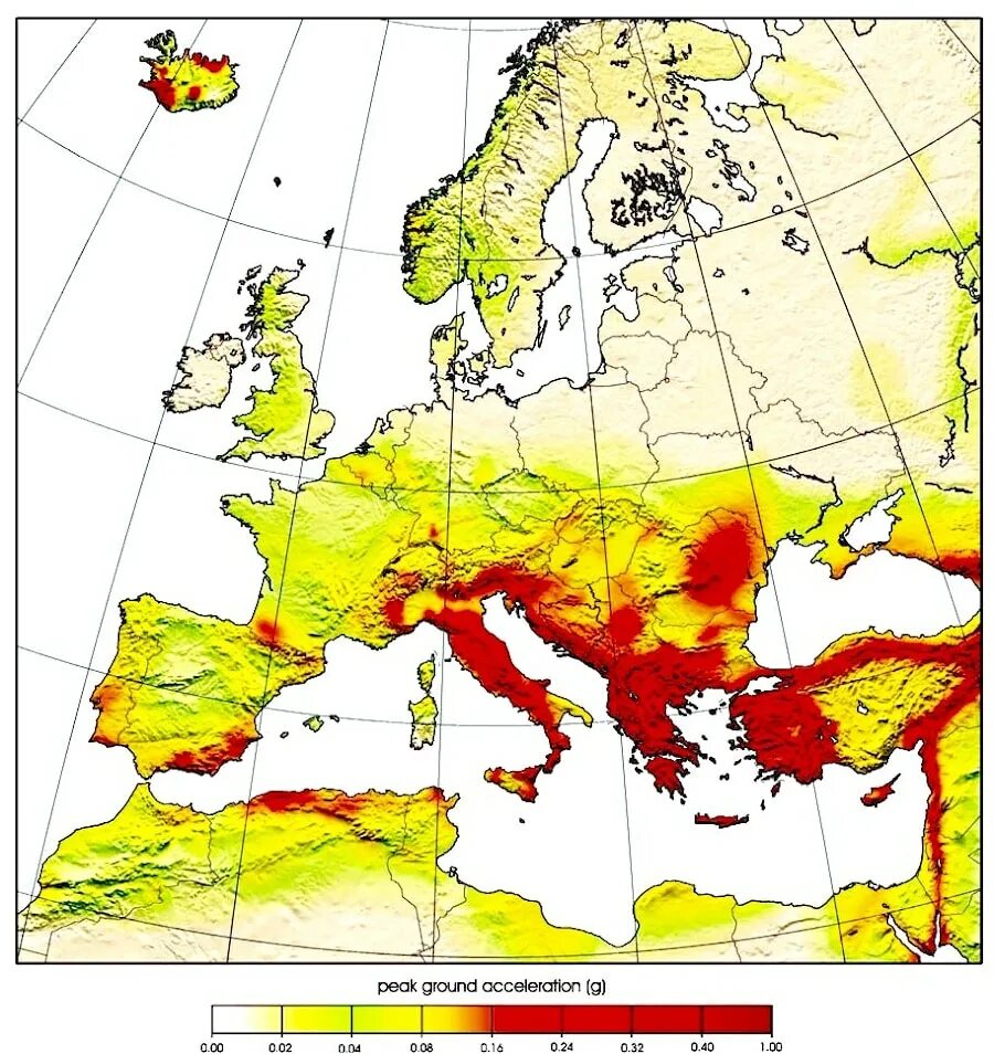 Районы возможных землетрясений. Сейсмическая карта Европы. Сейсмоопасные зоны Европы. Сейсмические районы Европы. Карта сейсмоопасных зон Европы.