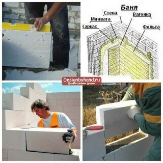 Баня из газоблока своими руками пошаговая инструкция