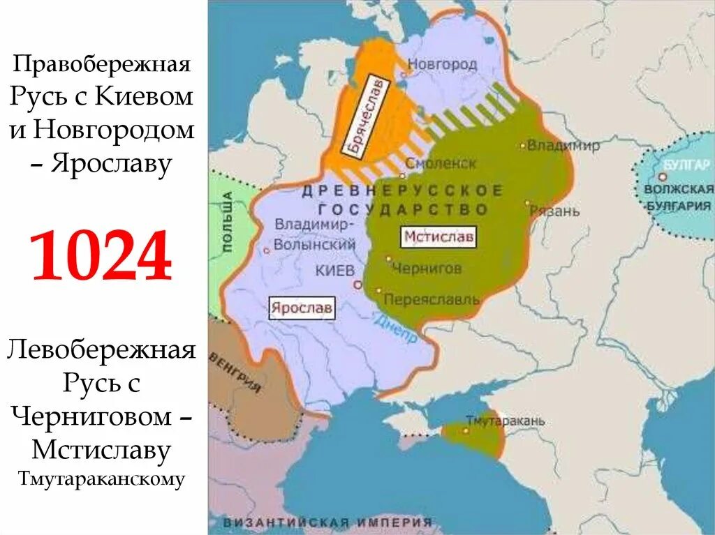 Раздел Руси Ярославом и Мстиславом карта. Раздел Руси между Ярославом и Мстиславом. Карта Руси при Ярославе мудром и Мстиславе.