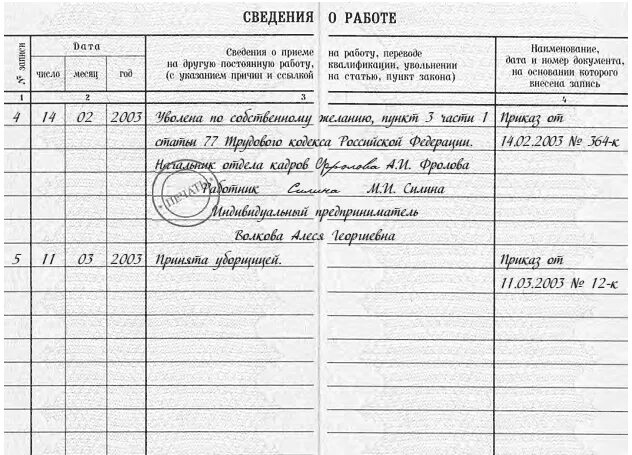Сведения о работе это
