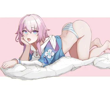 ass up, honkai: star rail, march 7th (honkai: star rail), open mouth, pan.....