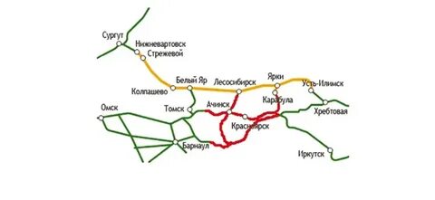 Поезд томск карта