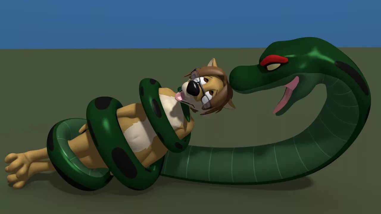 Змей часть 1. Furry Snake Анаконда. Хамелеон Vore. Фурри змея Анаконда.