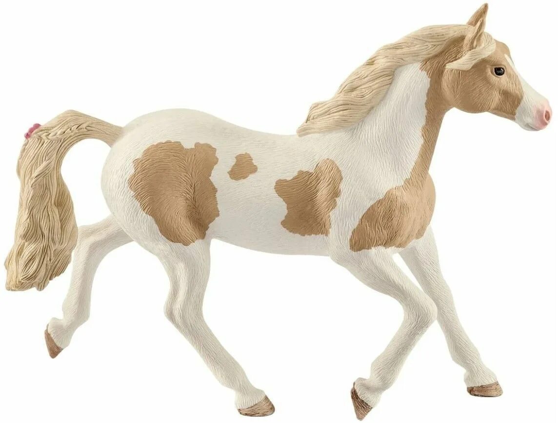 Жеребенок Пейнтхорс Schleich. Фигурка Schleich кобыла Пинто. 13853 Schleich. Лошади шляйх Пинто.