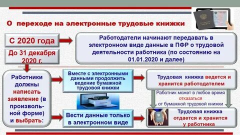 С какого года ведется электронная трудовая