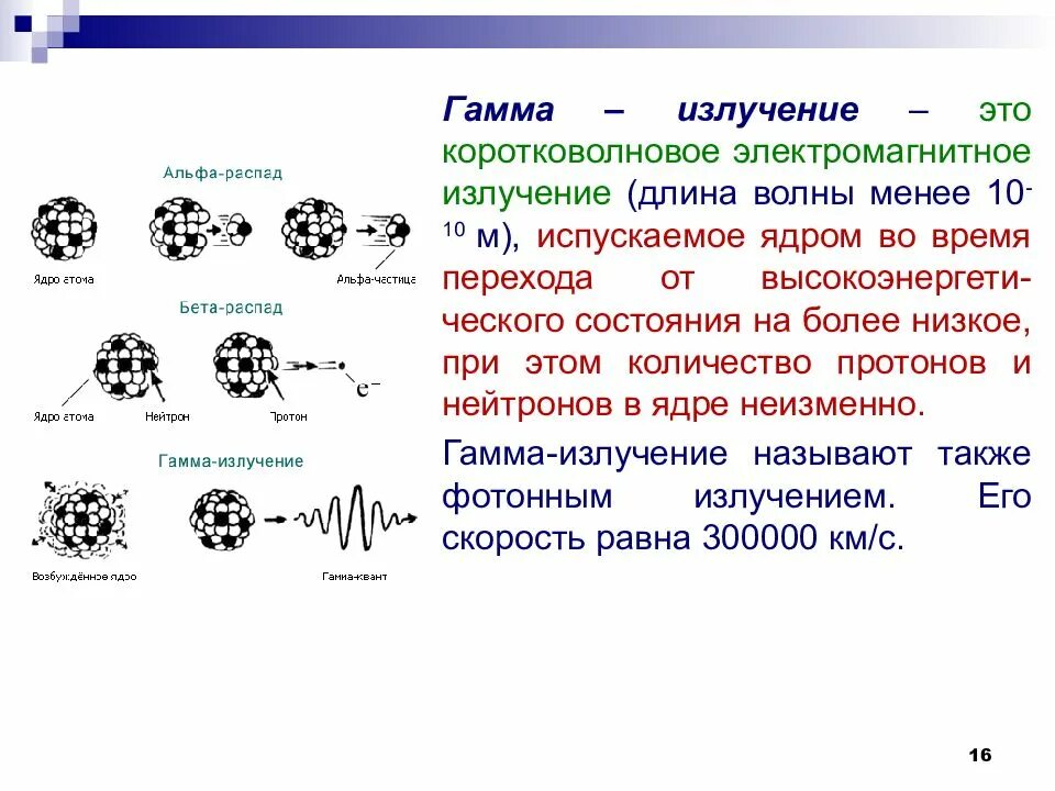 Бета распад число протонов. Гамма излучение физика 9 класс. Гамма излучение 9 класс. Испускание гамма излучения. Гамма излучение радиоактивных ядер.