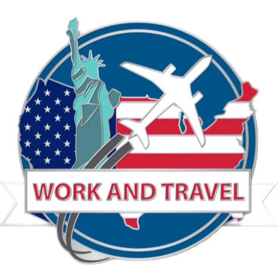 Трэвел энд. Ворк энд Тревел. Work and Travel in USA. Картинка ворк энд Тревел. Ворк энд Тревел США логотип.