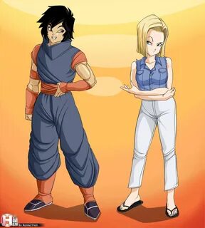 RankerHen on Twitter: "another personal drawing Android 18 footjob ser...