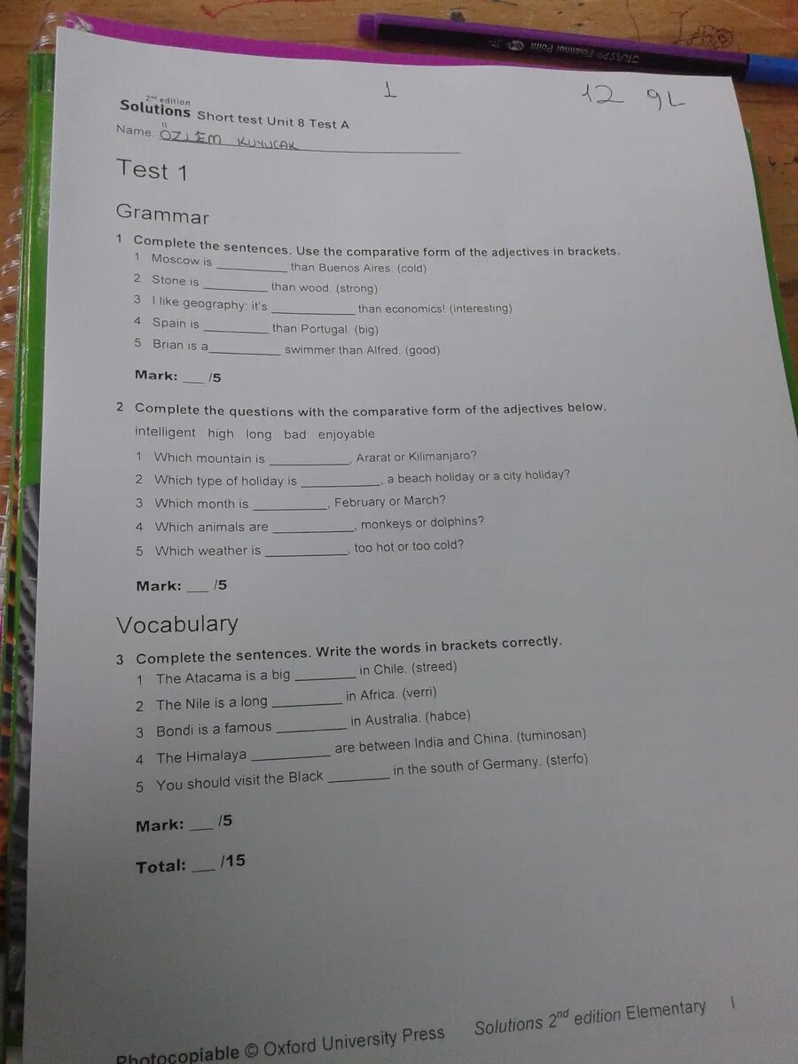 Unit test 1a ответы. Unit test 1a ответы