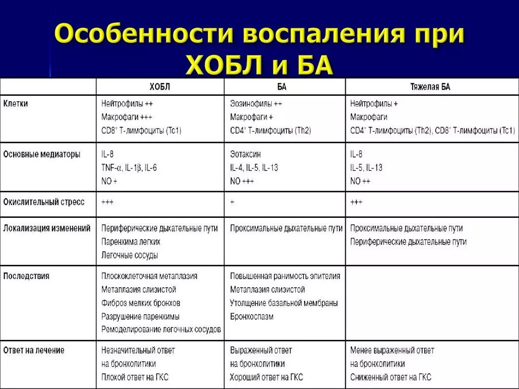 Данные при бронхите. Диф диагностика ХОБЛ хронического бронхита и бронхиальной астмы. Исследования крови при ХОБЛ. Дифференциальный диагноз бронхиальной астмы пневмонии бронхита. Дифференциальный диагноз бронхиальной астмы таблица.