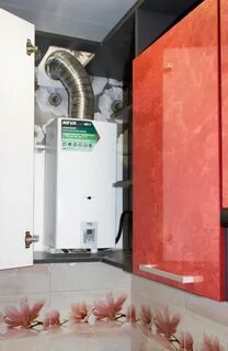 Современные кухни с газовой колонкой