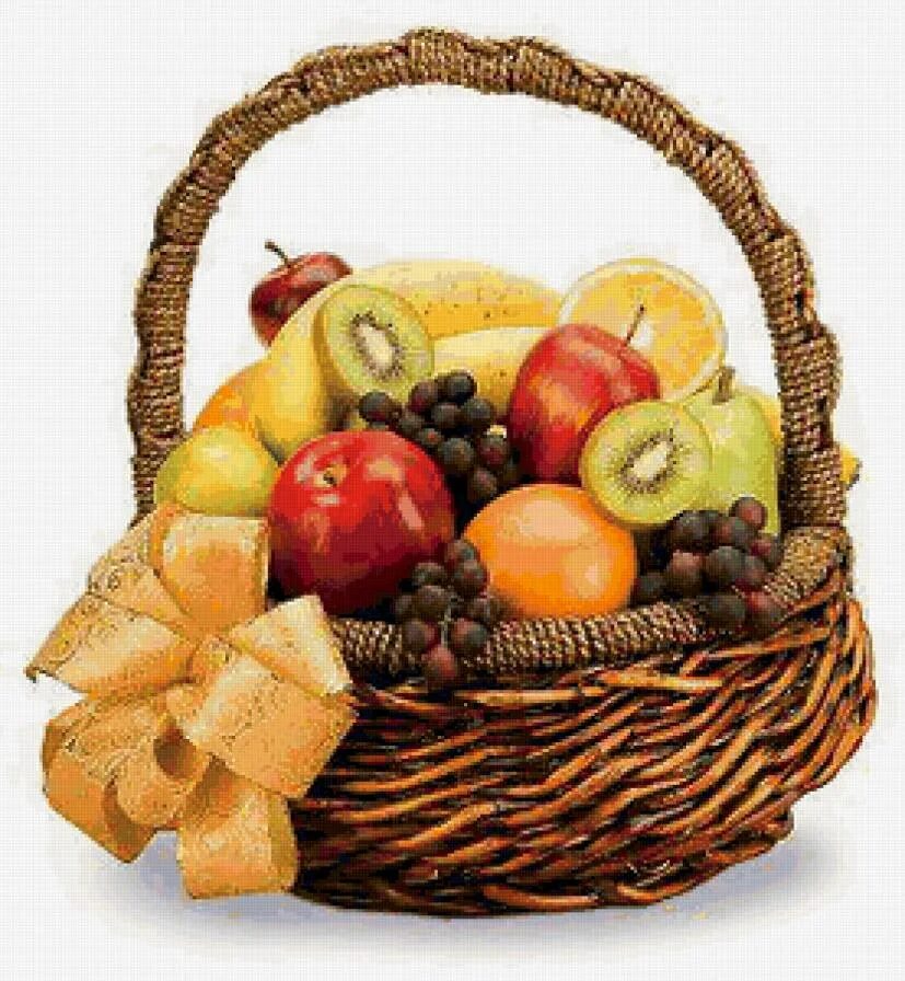 Наполненная фруктами корзина стояла на столе впр. Корзина фруктов. Корзинка с фруктами. Корзина с фруктами в подарок. Корзина с овощами и фруктами.