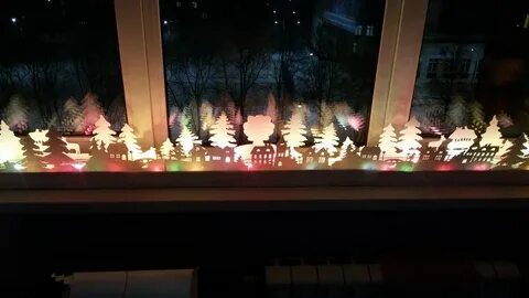 Как украсить подоконник к новому году