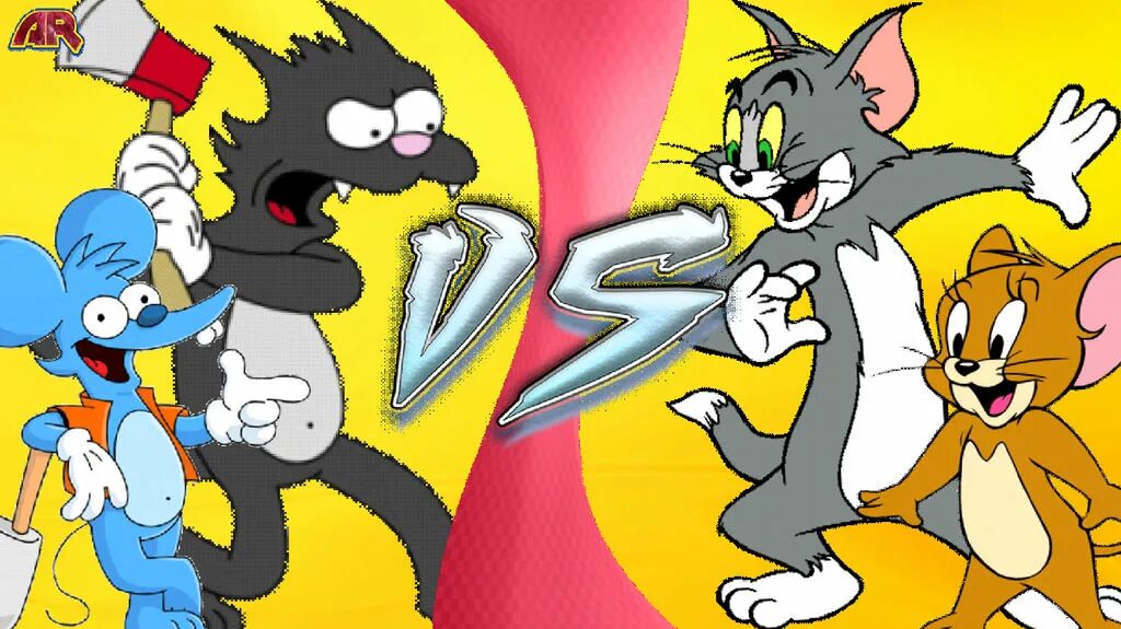 Против джерри. Itchy and Scratchy vs Tom and Jerry. Джерри против Тома. Ну том и Джерри. Том и Джерри и ну погоди.