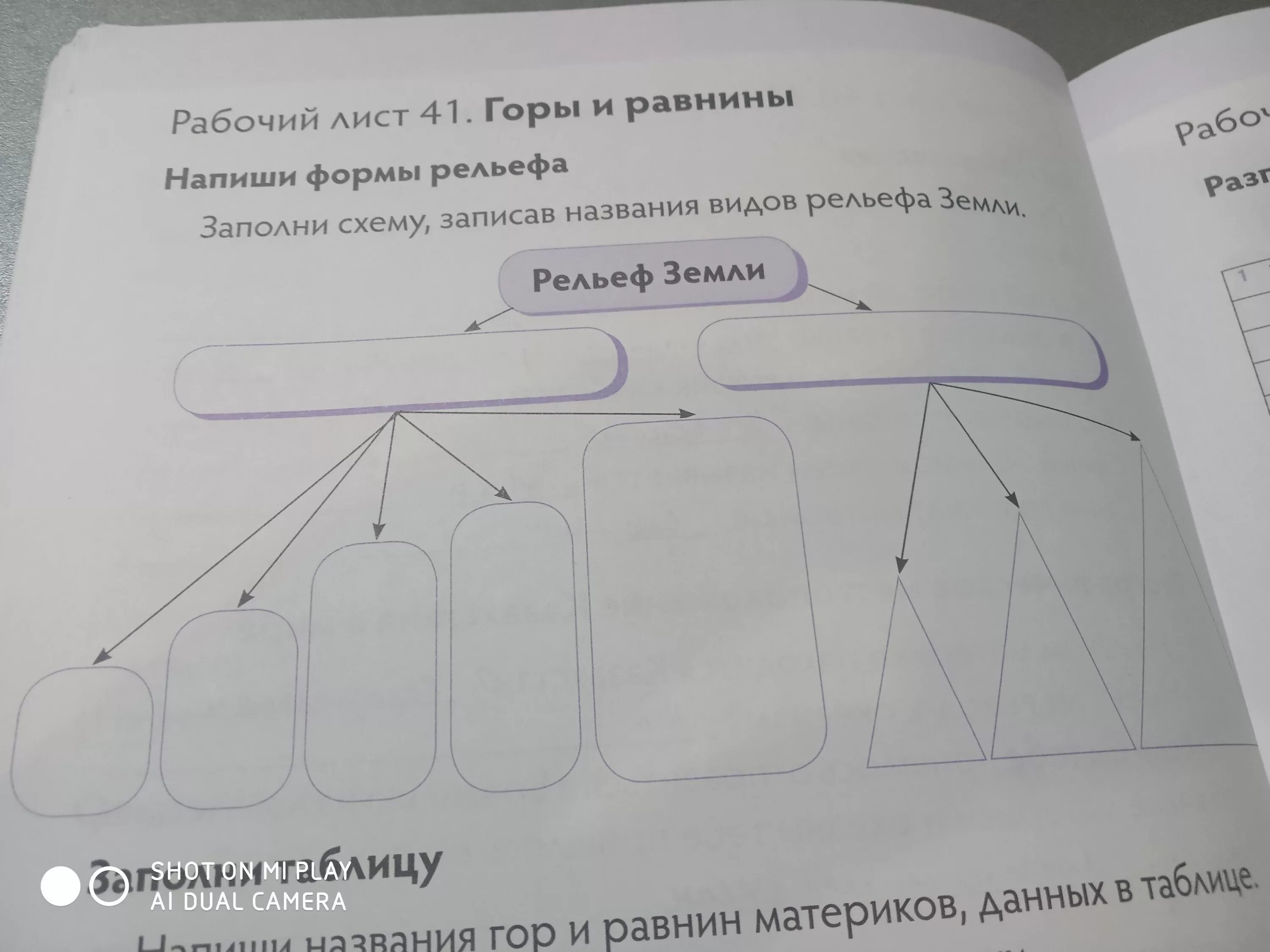 Формы рельефа схема. Составить схему формы рельефа. Схема формы рельефа горы равнины. Рельеф земли конспект. Общество 3 класс рабочий лист