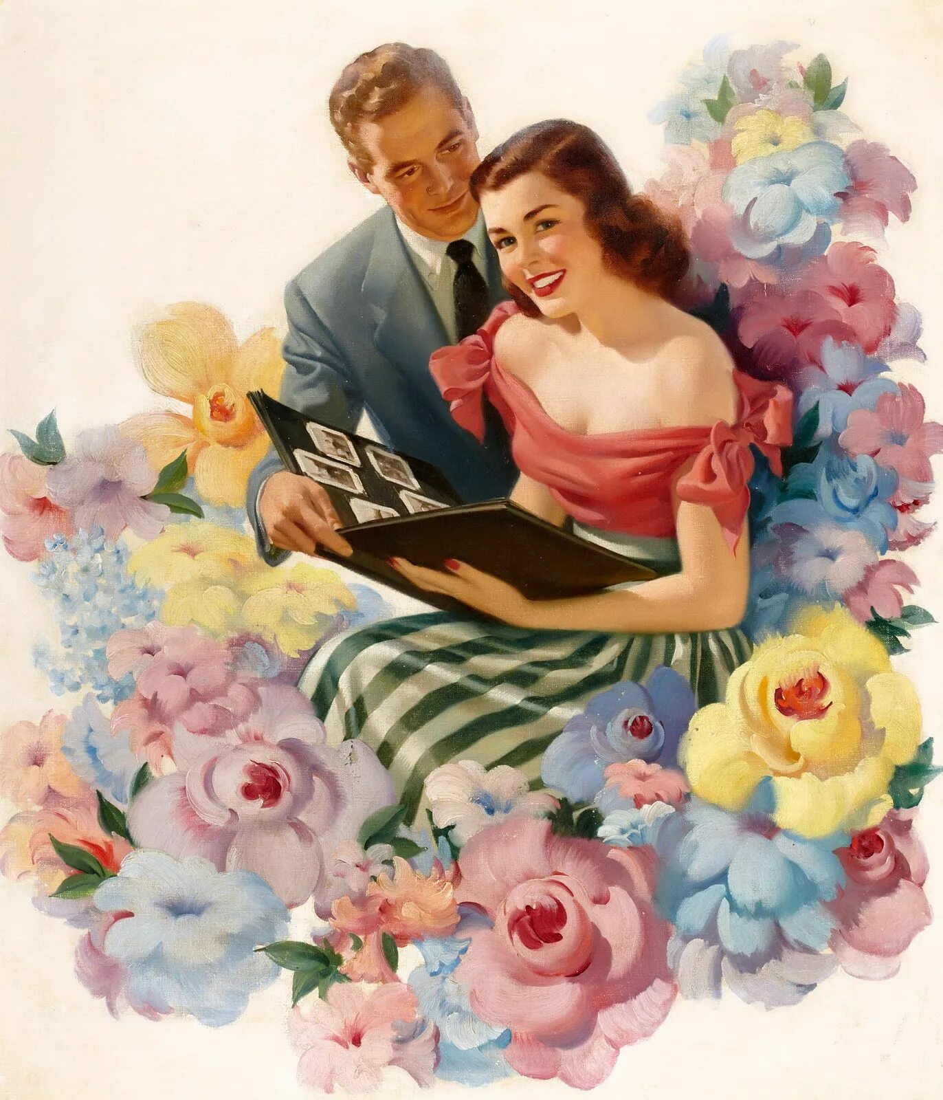 День мужа картинка. Хэддон Сандблом. Художник Haddon Hubbard Sundblom. Хэддон Сандблом портрет. Хэддон Хаббард (Санни) Сандблом.
