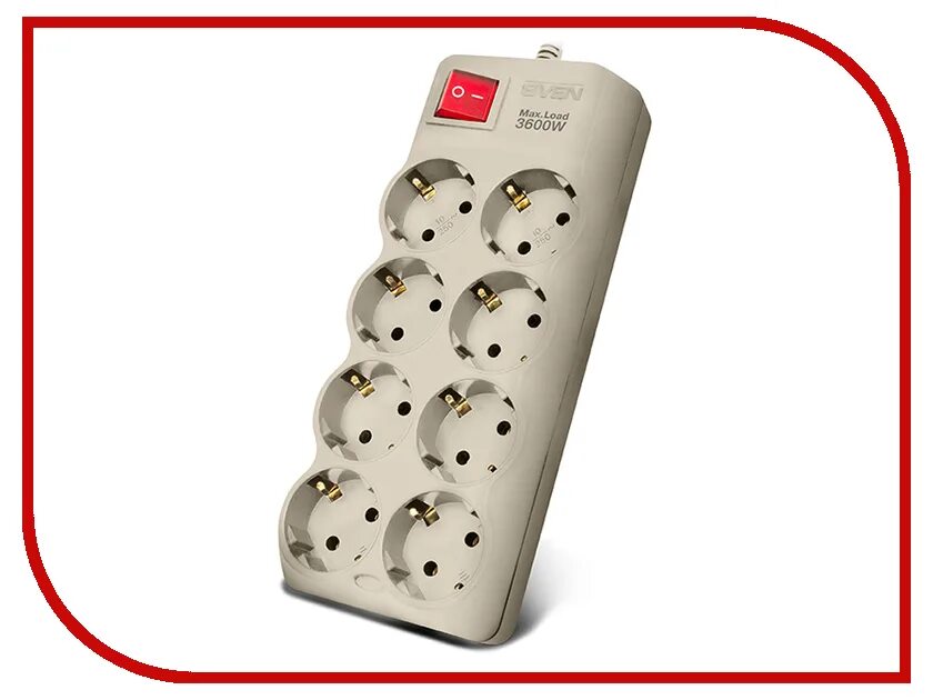 (6 розеток) черный (коробка). 4000w, 3 розетки, 3usb, 1. сетевой фильтр 1. сетевой фильтр 1. Ippon bk212.