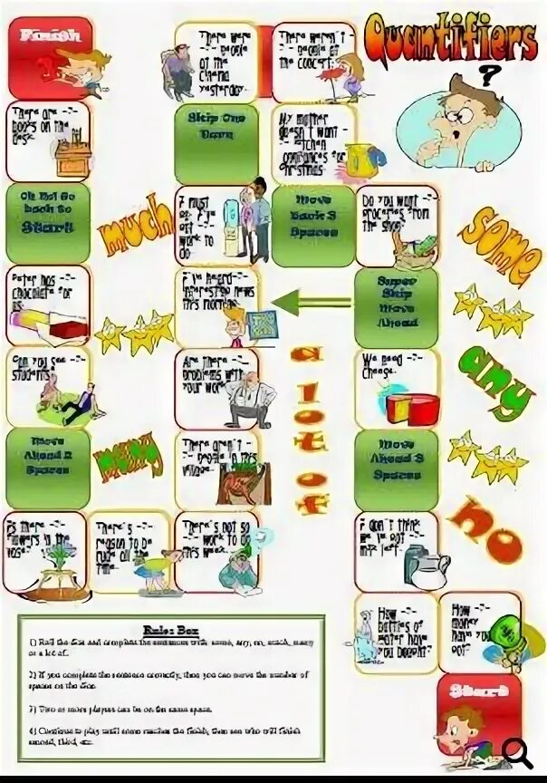 One game or many. Игра quantifiers. some any игра. настольная игра some any. quantifiers board game.
