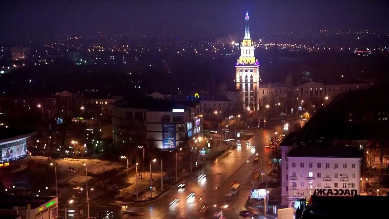 Видео г. Ночной город Воронеж. Воронеж ночной вид. Ночной Воронеж панорама. Воронеж с коптера.